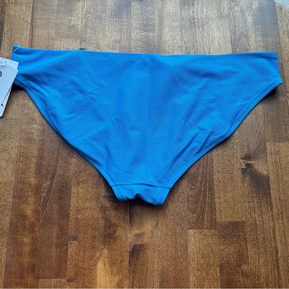 Athleta Ribbed Cloudbreak Mid Rise Bikini Bottom - Picture 2 of 10